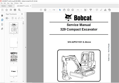 bobcat 329 mini excavator|bobcat 328 manual.